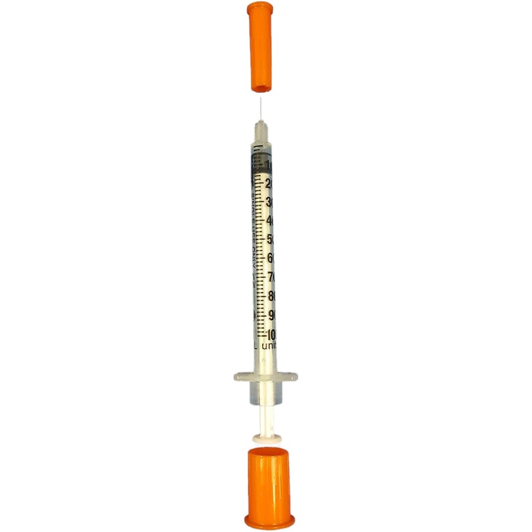 Syringe 1cc Insulin with Comfort Point™ Needle 5/16 Inch 31 Gauge NonSafety Regular Wall (100/BX 5BX/CS) by Exel Corporation  ID 26012